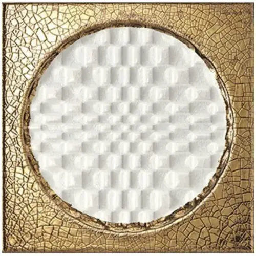 Iris Ceramica Citta di faenza 511058 Bianco Decoro Oro Glossy 15x15
