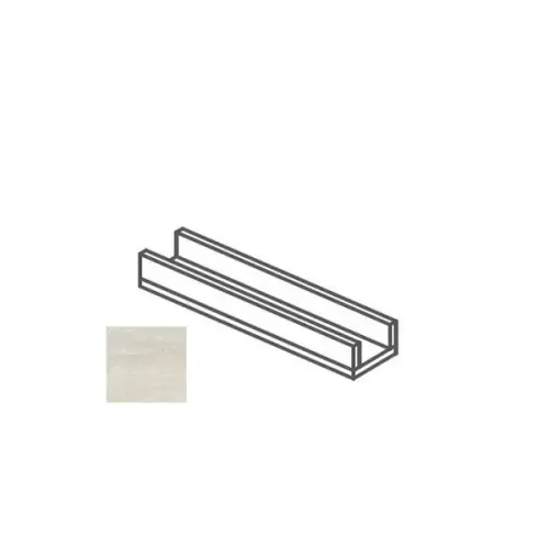 Impronta italgraniti Dorset DR01CA6 Canalina Bianco Cross Cut 14x60x8