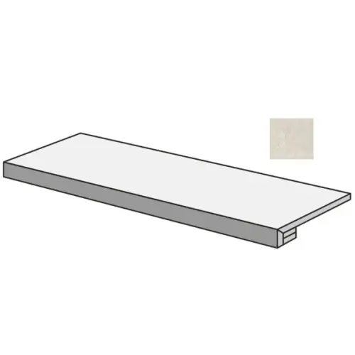 Impronta italgraniti Dorset DR01GT2 Bianco Cross Cut Gradone Toro 33x120
