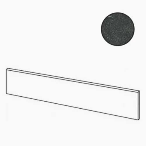 Cerim Ceramiche Timeless 747259 Black Deep Luc Battiscopa 4,6x60