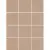 Kerama Marazzi Агуста 1337 Оранжевый матовый 30х40 из 12 частей 9,8x9,8