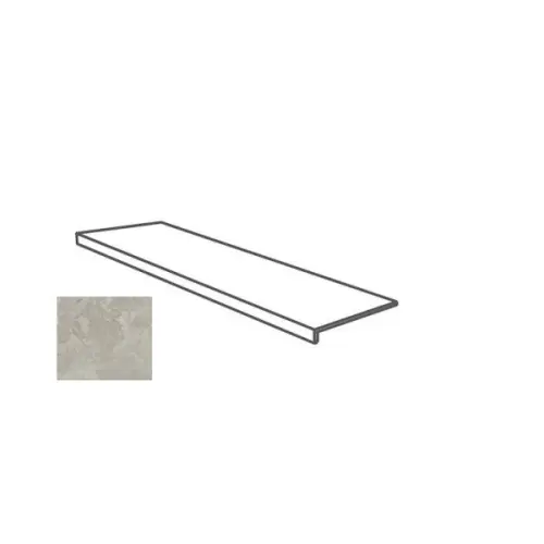 Impronta italgraniti Dorset DR07G5A Gradone Assemblato Cenere Cross Cut 30x120