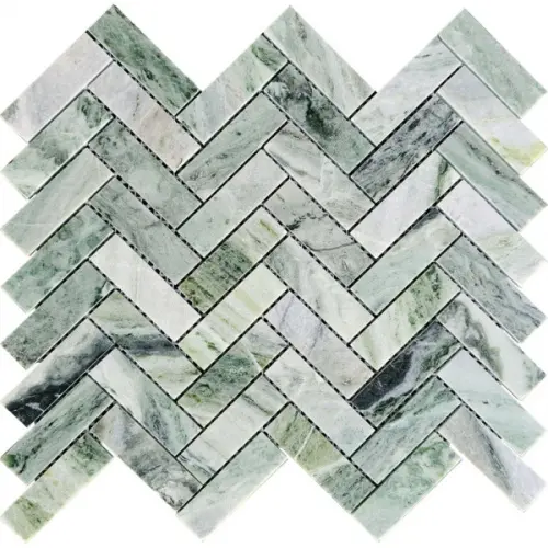 Pixel mosaic Каменная PIX 320 Jet Green Полированная 6mm 31,7x28,2