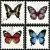 Villeroy&Boch Victorian by Mary Katrantzou K1222MK0A0 White Butterfly Perforated Gls 7R 20x20