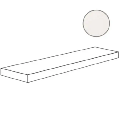ABK Crossroad Chalk 0001222 Angolare Top Sx White Ret 32x120 - керамическая плитка и керамогранит