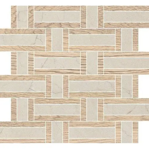 Vallelunga Doro & Malfi A2MAL20T72MS Legno Mosaico Basket T72 Satin 3D 30x33 - керамическая плитка и керамогранит