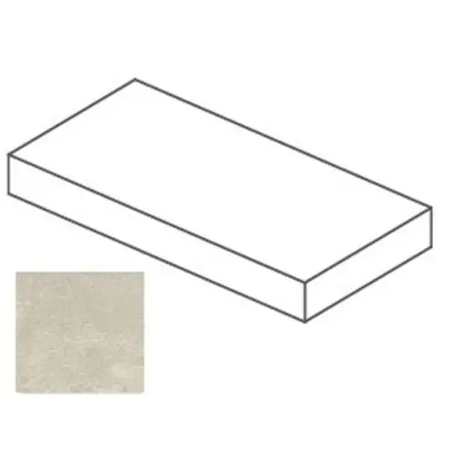 Impronta italgraniti Dorset DR03LBA2AS Beige Cross Cut Elemento L Angolare Sx 20mm 60x120