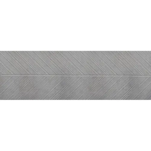 Eurotile Loft 462 Серая Рельеф Ёлочка 32,5x100 - керамическая плитка и керамогранит