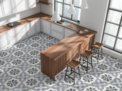Etili Seramik Chateau Rose Pre-cut 45x45