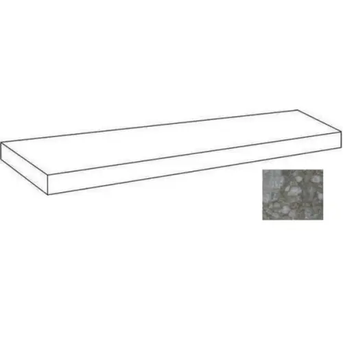 Atlas Concorde Russia Forte Dei Marmi Quark 620070002662 Ceppo Apuano Quartz Scalino Angolare Sx Matt 33x160