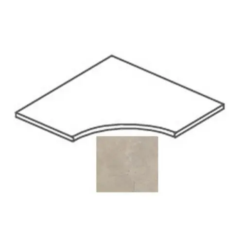 Impronta italgraniti Calcis CL04AP8R Angolare Curvilineo Con Toro Corda 80x80 - керамическая плитка и керамогранит