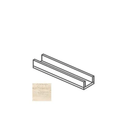 Impronta italgraniti I Travertini TR03CA6 Canalina Beige Vein Cut 14x60x8