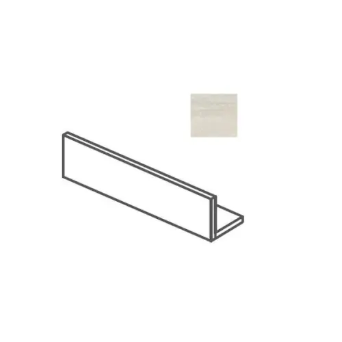 Impronta italgraniti Dorset DR01BR2 Bordo L Bianco Cross Cut 20x120
