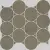 Apavisa Nanoshiba 843194NSH7109 Brown Natural Mosaic Circle 30.07x34.84