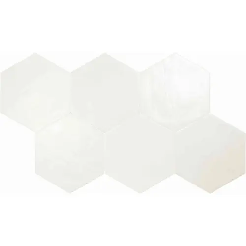 DNA Tiles Spark 130056 White Matte Hex 15x17,3 - керамическая плитка и керамогранит