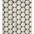 Stone China Mosaic White Light Grey Nat round 31,3 31.3x29.2