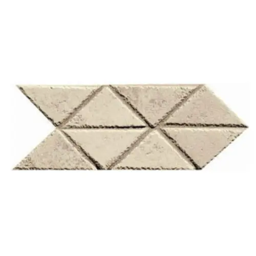 ABK Petraia A5004H Freccia Triangoli Almond 12,5x25 - керамическая плитка и керамогранит