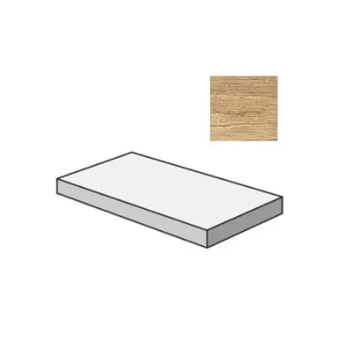 Sant Agostino Yorkwood CSAGSYNA12 Gradone Angolare Sx Natural 33x120