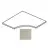 Impronta italgraniti I Cementi FL03AP8S Flax Angolare Curvilineo Lucida 20mm 80x80