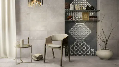 La Fabbrica Ceramiche Space 106086 Plomb Diamond Nat 20x20