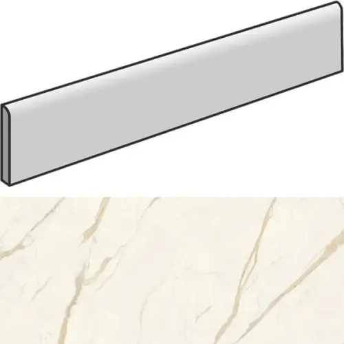 Impronta italgraniti Marble Touch MT0176 Calacatta Extra Battiscopa SQ 7x60 - керамическая плитка и керамогранит