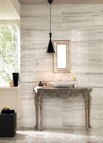 Impronta italgraniti Marmi imperiali wall MM03BR Emperador Tuana Bordo 5x90
