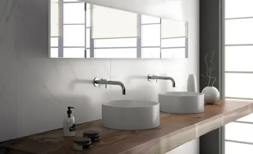 Inalco Touche Super Blanco-Gris Pulido Honed 0,6 160x320