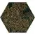 Grupa Paradyz Urban Colours Green Inserto Heksagon B 19.8x17.1