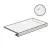 Sant Agostino Pure Marble CSAGADSH12 Gradone Ang 120 Dx Spider White 33x120