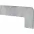 Exagres Opera Zanquin Recto Silver Dcha прав. угловой 17.5x42.3
