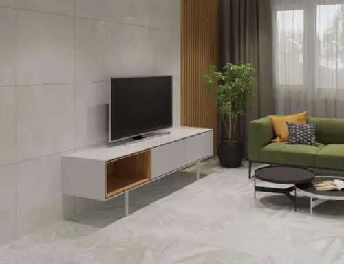 Kerranova Central Park K-701/MR/st01/300x1200x10 Белый МР 30x120 - керамическая плитка и керамогранит