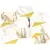 Vallelunga Luce Esagona Oro Satin Finish 26x35
