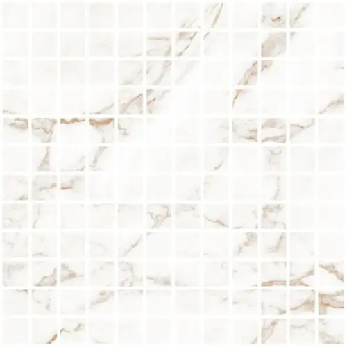 Living Ceramics Blanc LV10634 Statuario Gold Mosaic 25 Soft 30x30