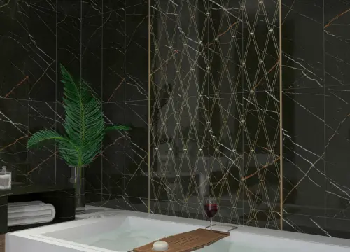 Eletto Ceramica Black&Gold Floor 42x42