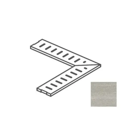 Impronta italgraniti Dorset DR07GGA6 Griglia Angolare Cenere Cross Cut 14x60