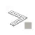 Impronta italgraniti Dorset DR07GGA6 Griglia Angolare Cenere Cross Cut 14x60