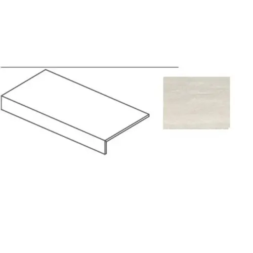 Impronta italgraniti Dorset DR01LBA2A6 Bianco Vein Cut Elemento a L 20mm 60x120