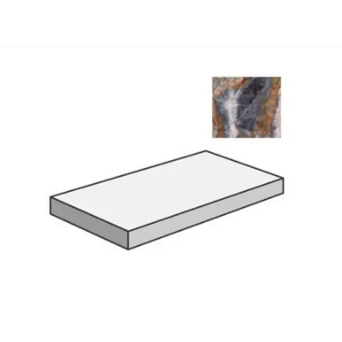 Sant Agostino Star CSAGDSMI12 Gradone Angolare Dx Indigo 33x120