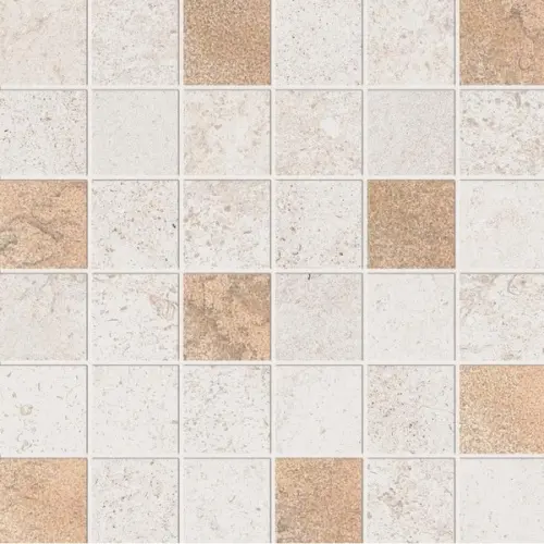 ABK Alpes Raw 0000263 Quadr Glam Ivory Ret 30x30 - керамическая плитка и керамогранит