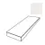 ABK Poetry Net 0018024 Angolare Top Sx Milk Nat 32x120 - керамическая плитка и керамогранит