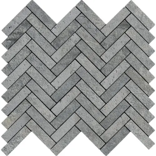 La Fabbrica Ceramiche Jungle Stone 154301 Spina Di Pesce Silver 33,5x30