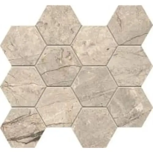 Caesar Anima Futura AGFE Amazing Silver Composizone Esagono Luc 28,5x33