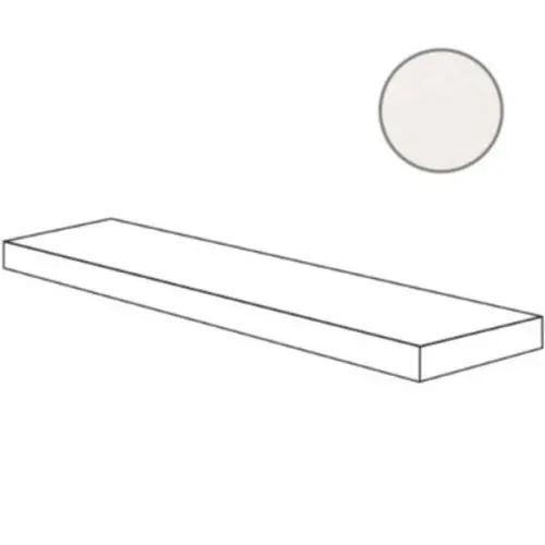ABK Crossroad Chalk 0001227 Angolare Top Dx White Ret 32x120 - керамическая плитка и керамогранит