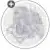 Versace Villa 49085 Tozzetto Medusa Bianco-Platino Naturale 2,7x2,7
