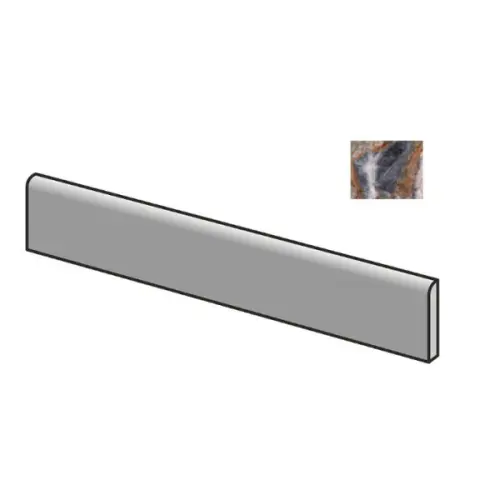Sant Agostino Star CSABSMIN60 Battiscopa Marble Indigo Nat 7,3x60