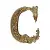 Versace Alphabet 48942 Lettera Bianca C 14,5x19,4
