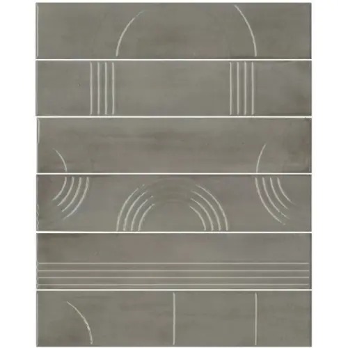 Kerama Marazzi Мажорель KMP3STA004RN6X Серый глянцевый (из 6 частей 6х28,5) 28,5x36