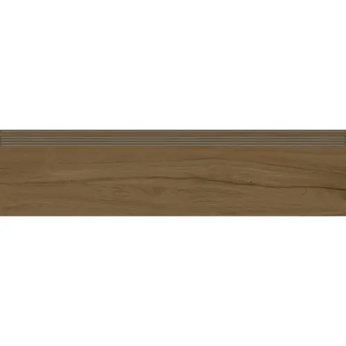 Kerranova Alleya K-2104/SR/st01/300x1200x10 Темно-коричневый Структурированный 30x120 - керамическая плитка и керамогранит