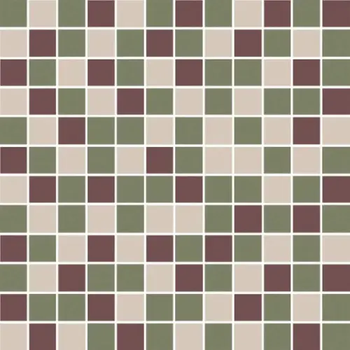 Kerama Marazzi Темари KMD2MSM011MN Мозаичный микс зелёный, бордовый, бежевый светлый матовый 29,8x29,8