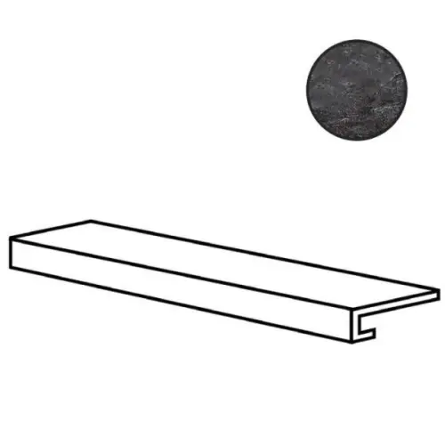 Sadon Ardesie J87250 Gradino Costa Retta Dark 33x120